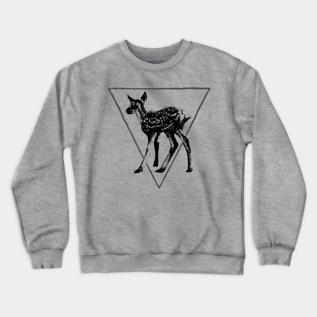 Deer fawn Crewneck Sweatshirt by vvilczy